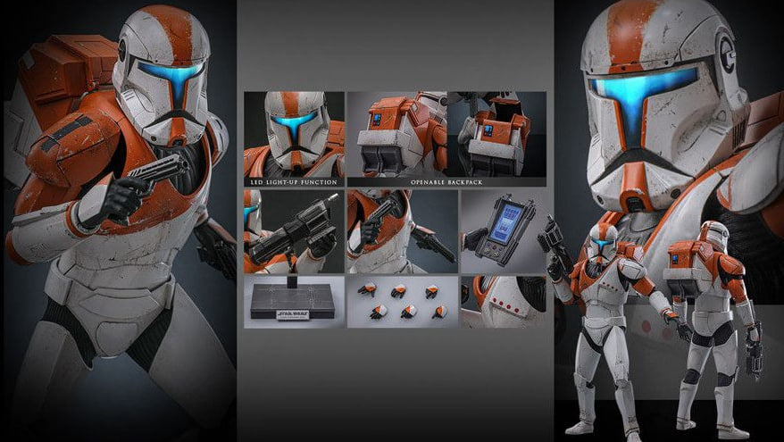 READY🔥Hot Toys TMS151 Star Wars: The Clone Wars™ Clone Commando Boss 1/6th scale Collectible Figure