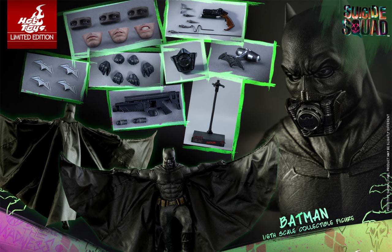 🔥Hot Toys MMS409 SUICIDE SQUAD 1/6 BATMAN Non-refundable!