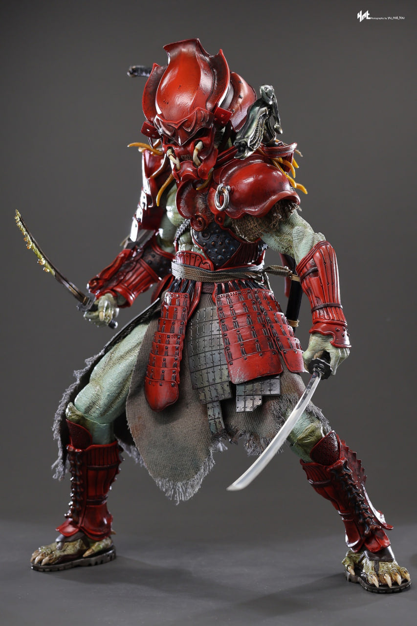 READY🔥Hot Toys AC06B Alien vs Predator 1/6th Scale Akaoni Samurai Predator Collectible Figure Special Edition