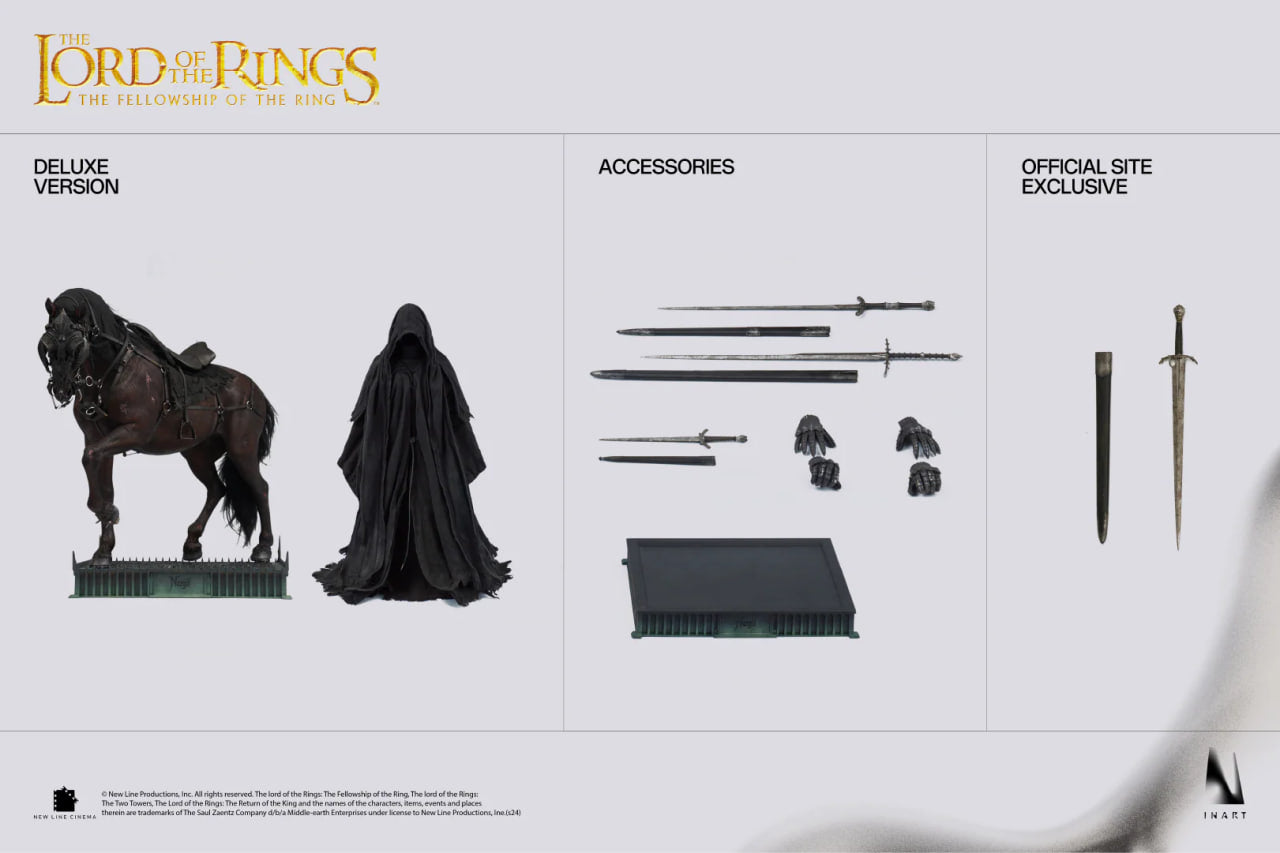 🔥INART A013D1 The Lord of the Rings: The Fellowship of the Ring Nazgûl 1/6 Collectible Figure Deluxe Version & Exclusive Sword