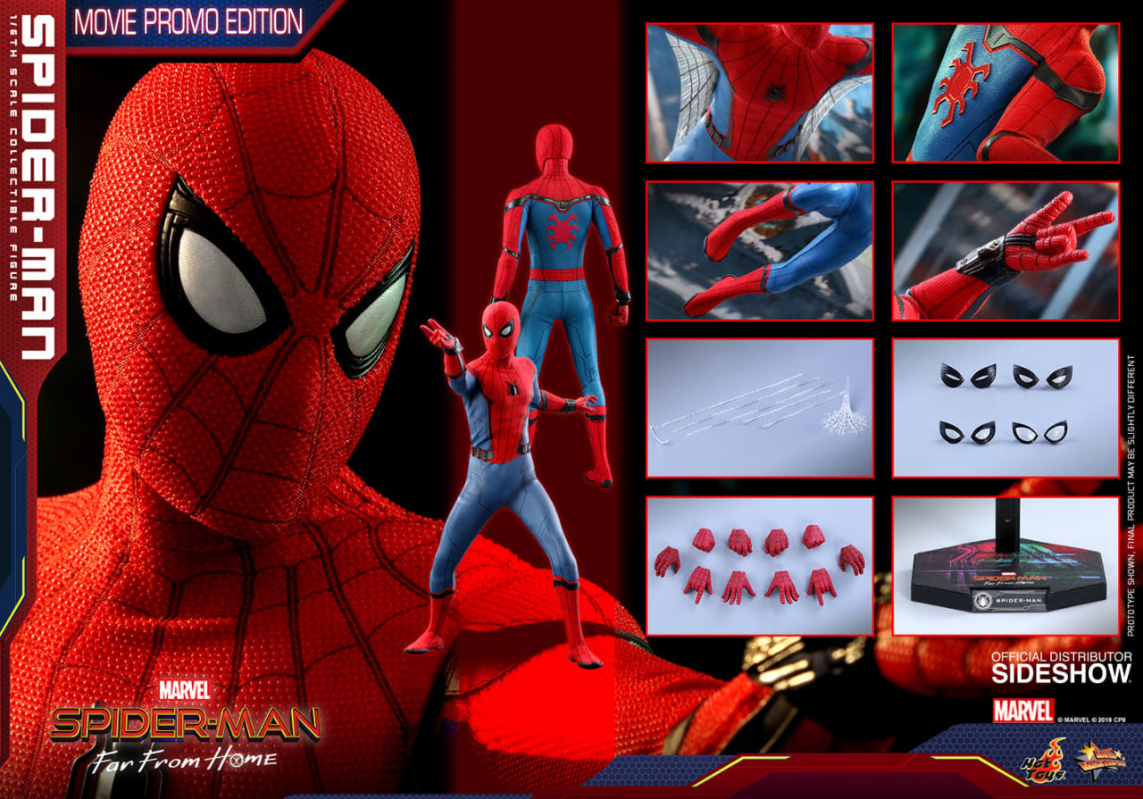 READY🔥Hot Toys MMS535 SPIDER-MAN: FAR FROM HOME 1/6 SPIDER-MAN (MOVIE PROMO EDITION)
