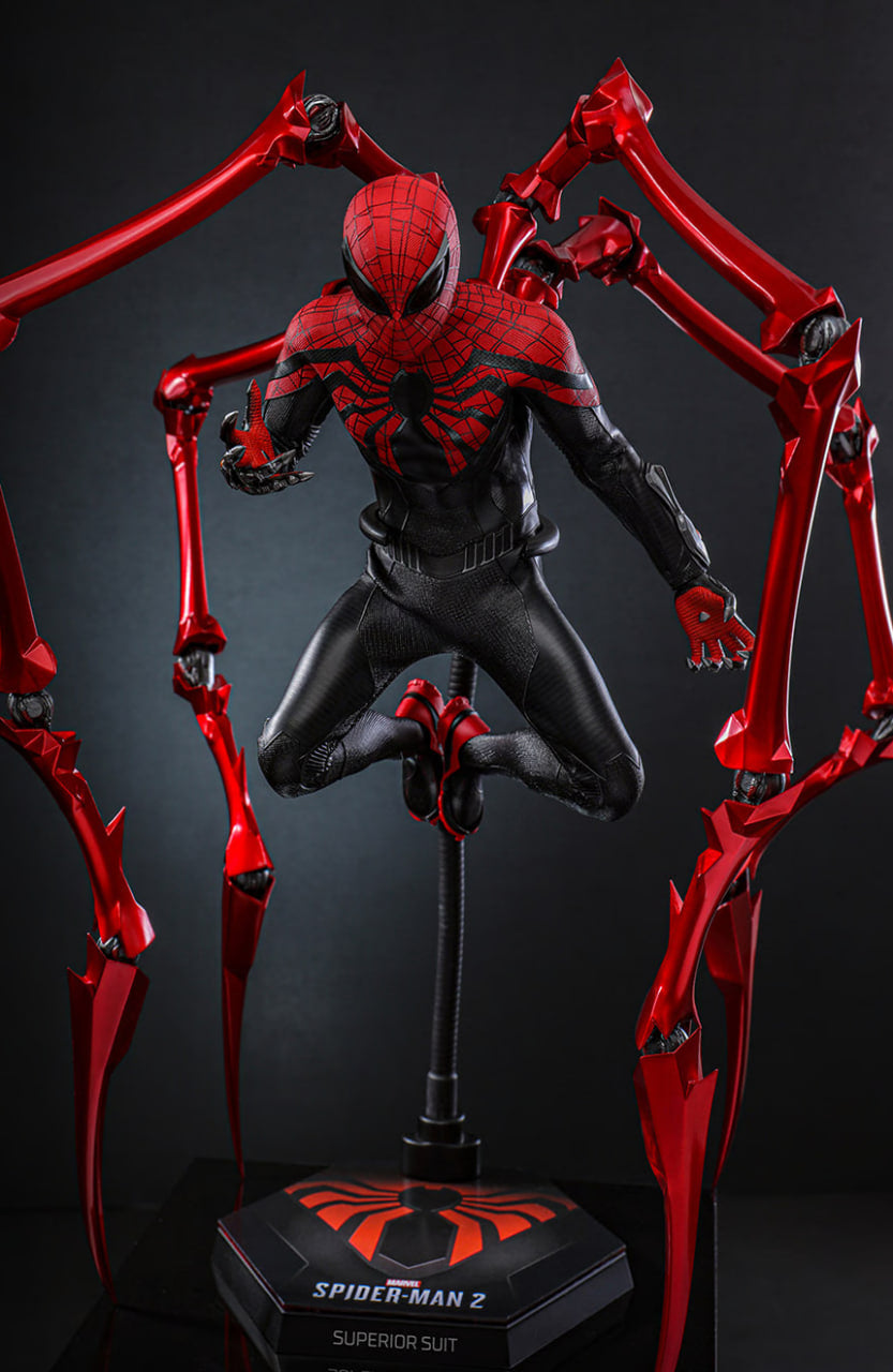 READY🔥Hot Toys VGM61 Marvel’s Spiderman 2 Peter Parker (Superior Suit) 1/6 Scale Collectible Figure