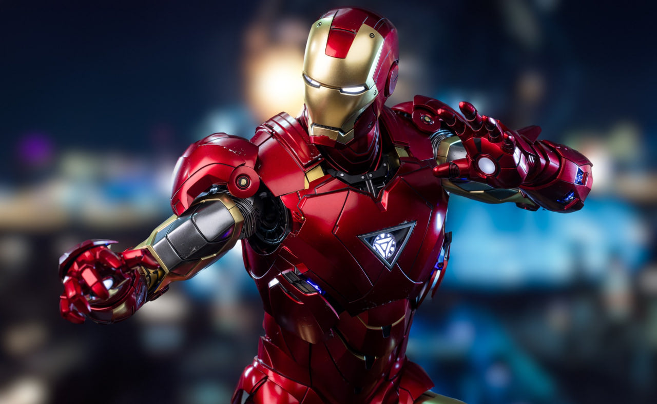 READY🔥Hot Toys QS025 Iron Man 2 Iron Man Mark VI 1/4 Quarter Scale Collectible Figure