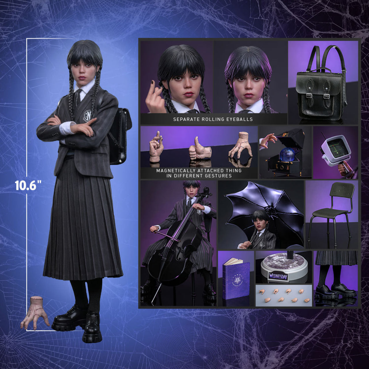 Preorder🔥Hot Toys TMS135 Wednesday - 1/6th scale Wednesday Collectible Figure