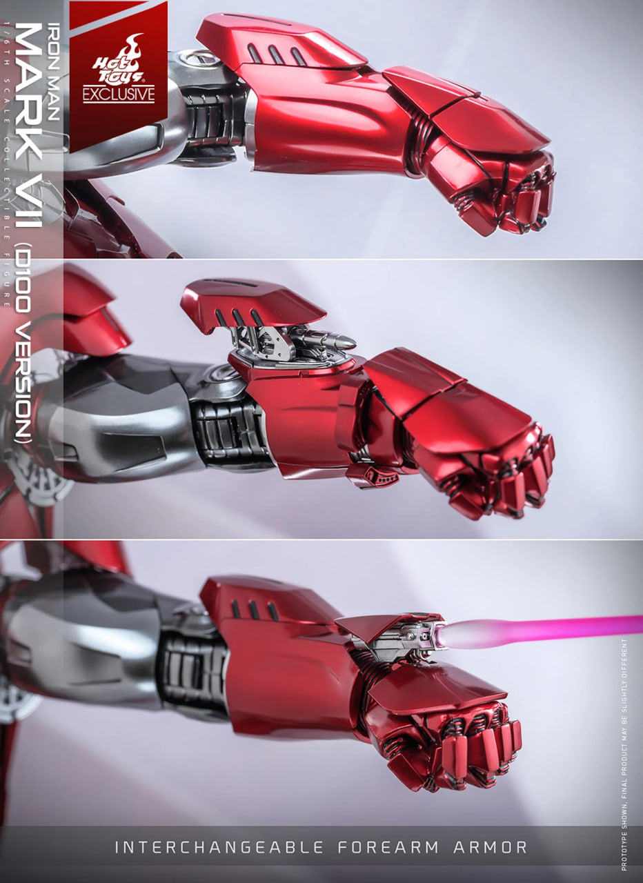 READY🔥Hot Toys MMS696D54 DISNEY 100 1/6 IRON MAN MARK VII D100 VERSION