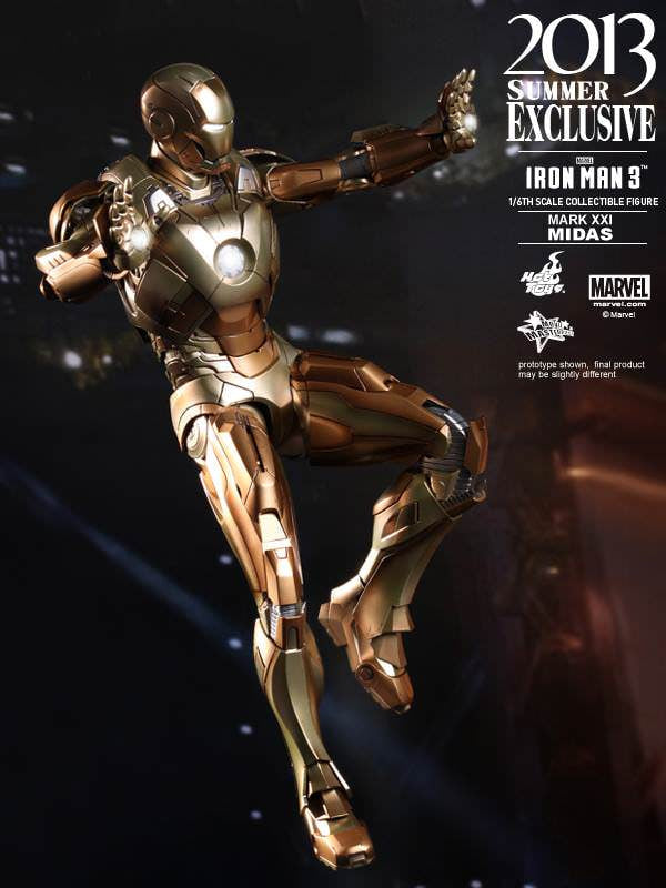 Preowned USED🔥Hot Toys MMS208 IRON MAN 3 1/6 MIDAS (MARK XXI) COLLECTIBLE FIGURE (Non-refundable)