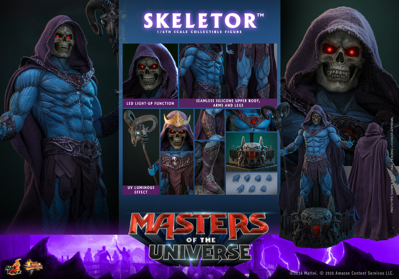 Preorder🔥Hot Toys MMS889 Masters of the Universe Skeletor 1/6th scale Collectible Figure