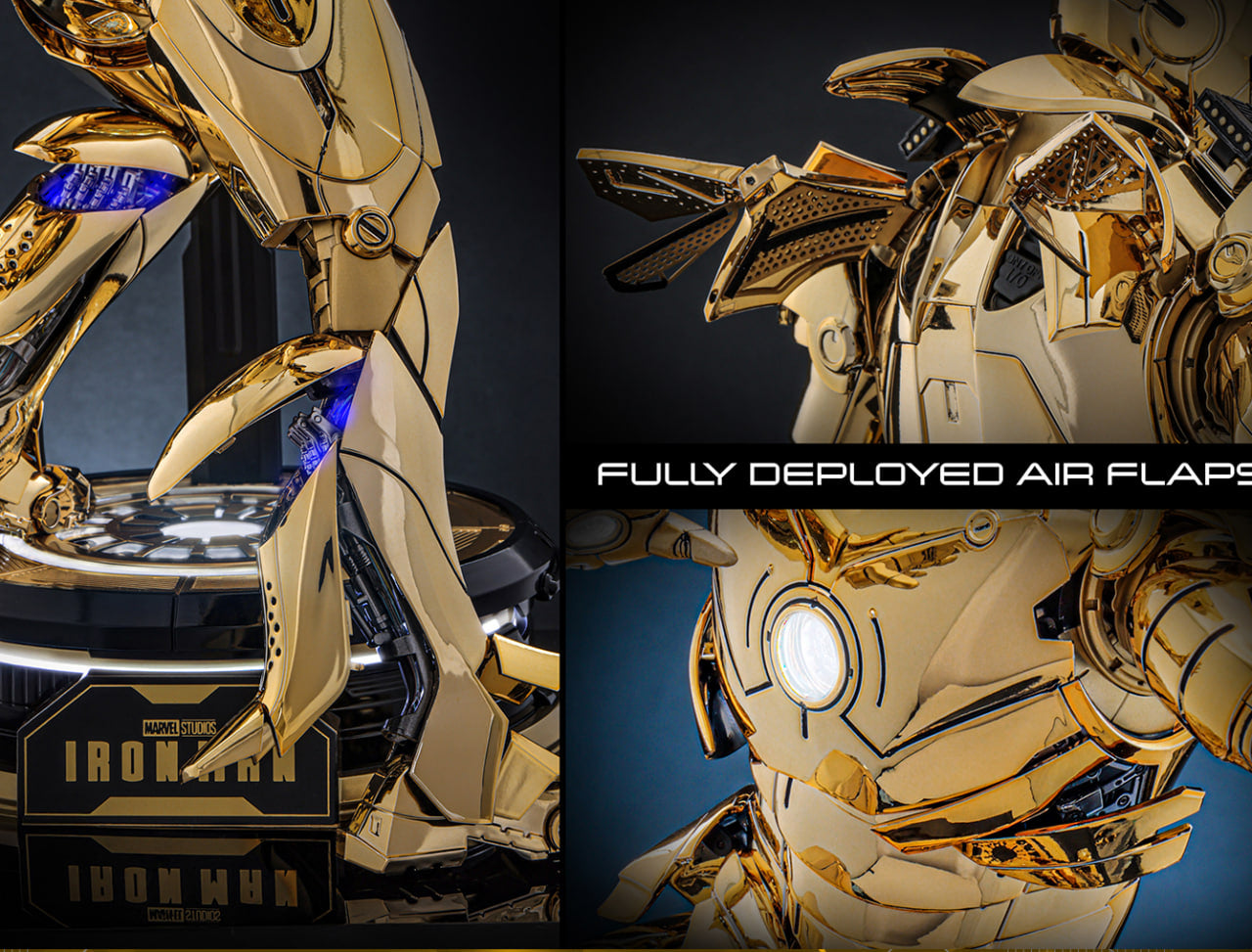 READY🔥Hot Toys MMS764D69 Iron Man Mark III (Golden Color Version) 1/6th scale Collectible Figure