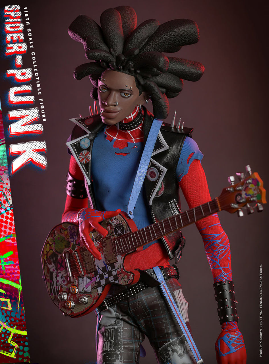 READY🔥Hot Toys MMS726 Spiderman Across the Spider Verse Spider Punk 1/6 Scale Collectible Figure Standard Version