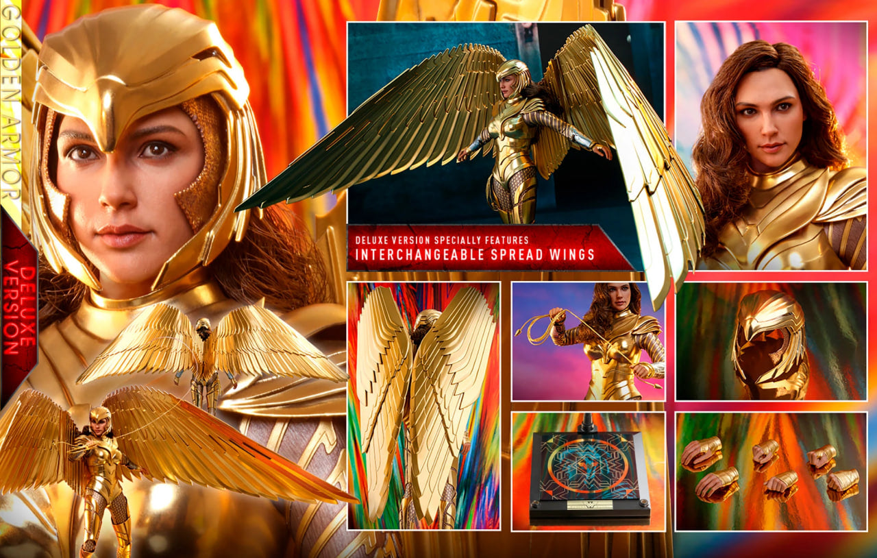 🔥Hot Toys MMS578 WONDER WOMAN 1984 1/6 GOLDEN ARMOR WONDER WOMAN DELUXE