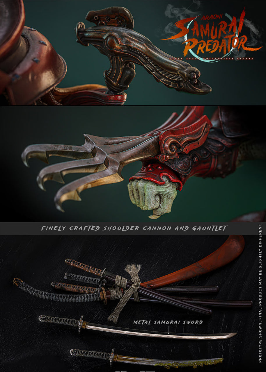 Preorder🔥Hot Toys AC06B Alien vs Predator 1/6th Scale Akaoni Samurai Predator Collectible Figure Special Edition