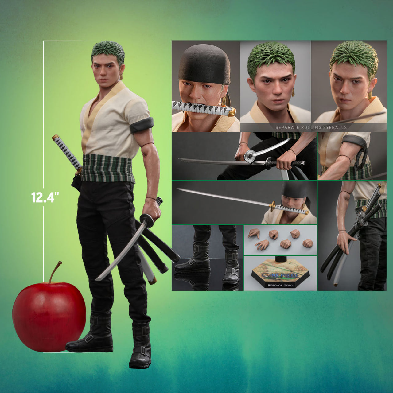 READY🔥Hot Toys TMS110 One Piece Roronoa Zoro 1/6th Scale Collectible Figure
