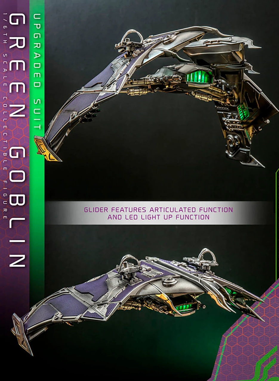 🔥Hot Toys MMS674 Spiderman No Way Home Green Goblin Upgraded Suit 1/6 Scale Collectible Figure