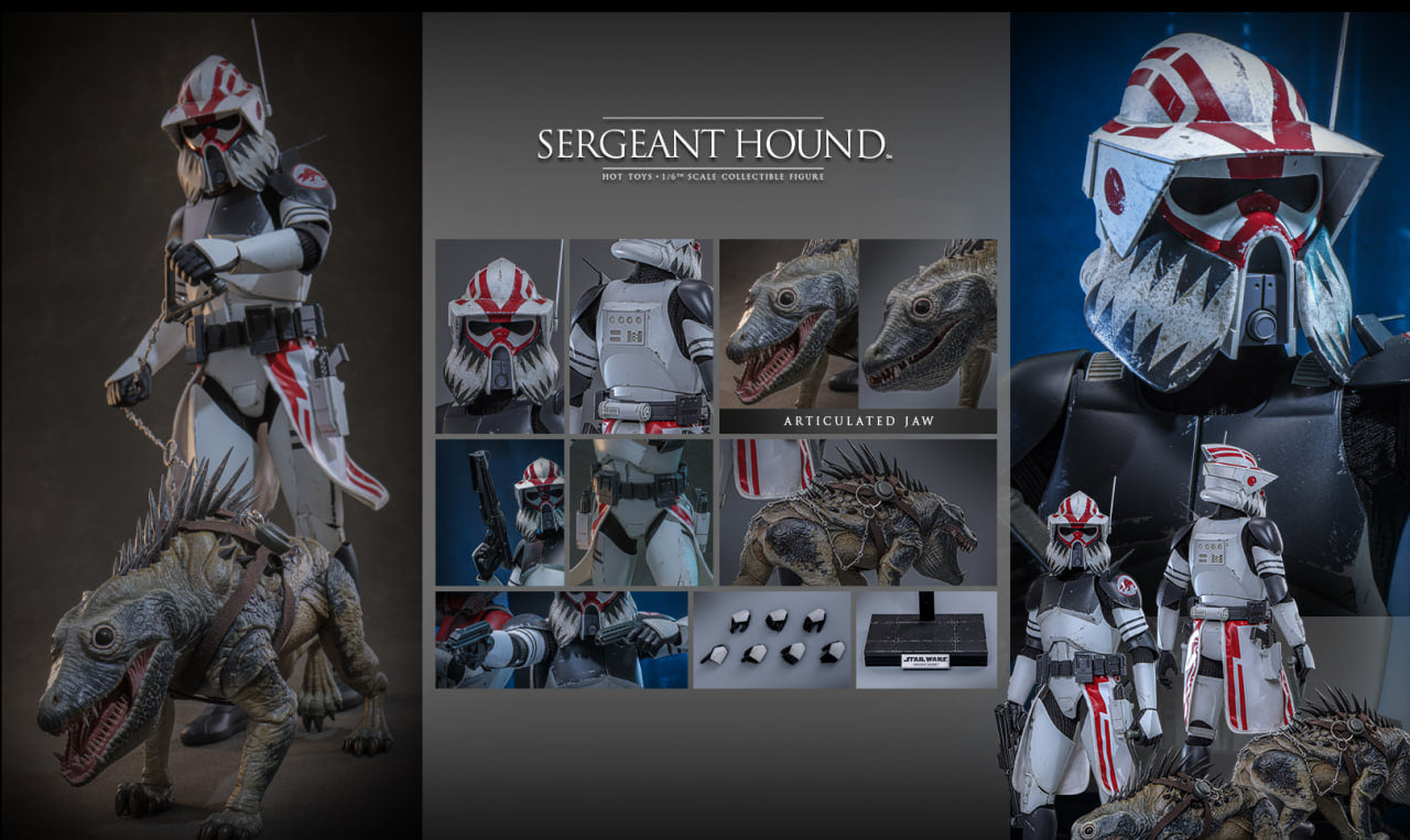 Preorder🔥Hot Toys TMS167 Star Wars: The Clone Wars 1/6th scale Sergeant Hound Collectible Figure