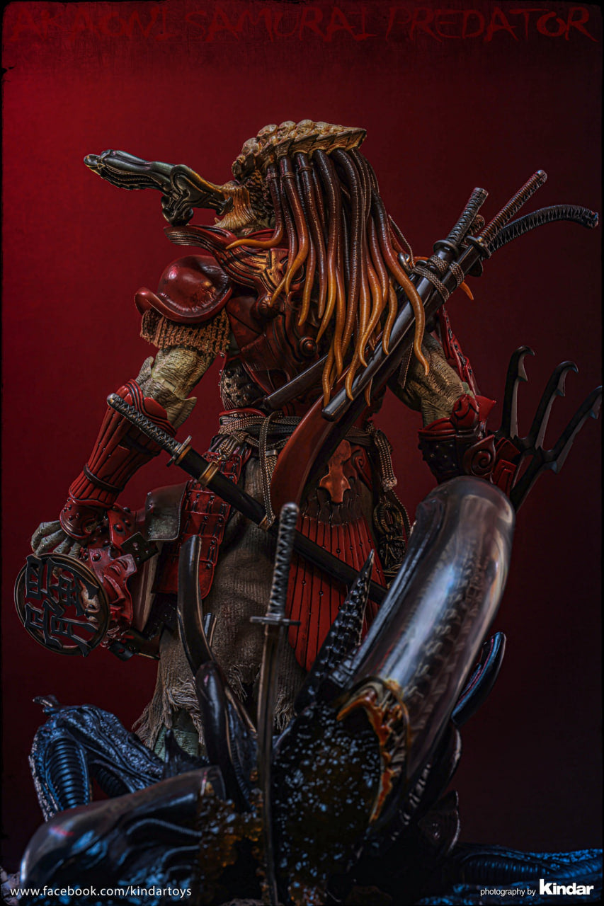 READY🔥Hot Toys AC06B Alien vs Predator 1/6th Scale Akaoni Samurai Predator Collectible Figure Special Edition
