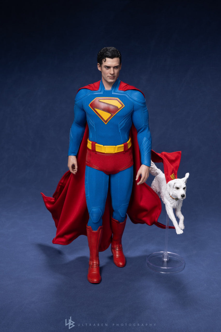 🔥Hot Toys MMS812 Superman 1/6th Scale Superman & Krypto Collectible Set