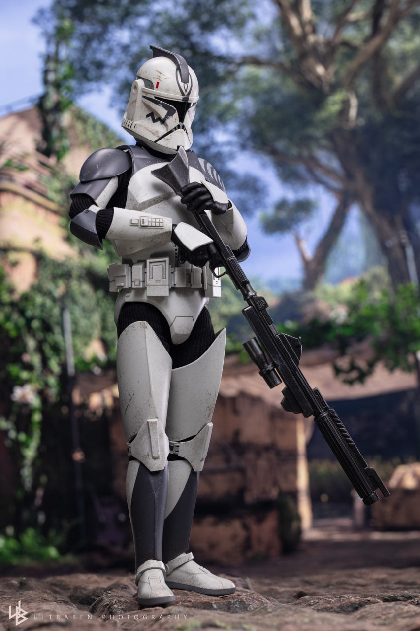 READY🔥Hot Toys TMS143 Star Wars: The Clone Wars 104th Battalion Wolfpack Clone Trooper (Deluxe Version)