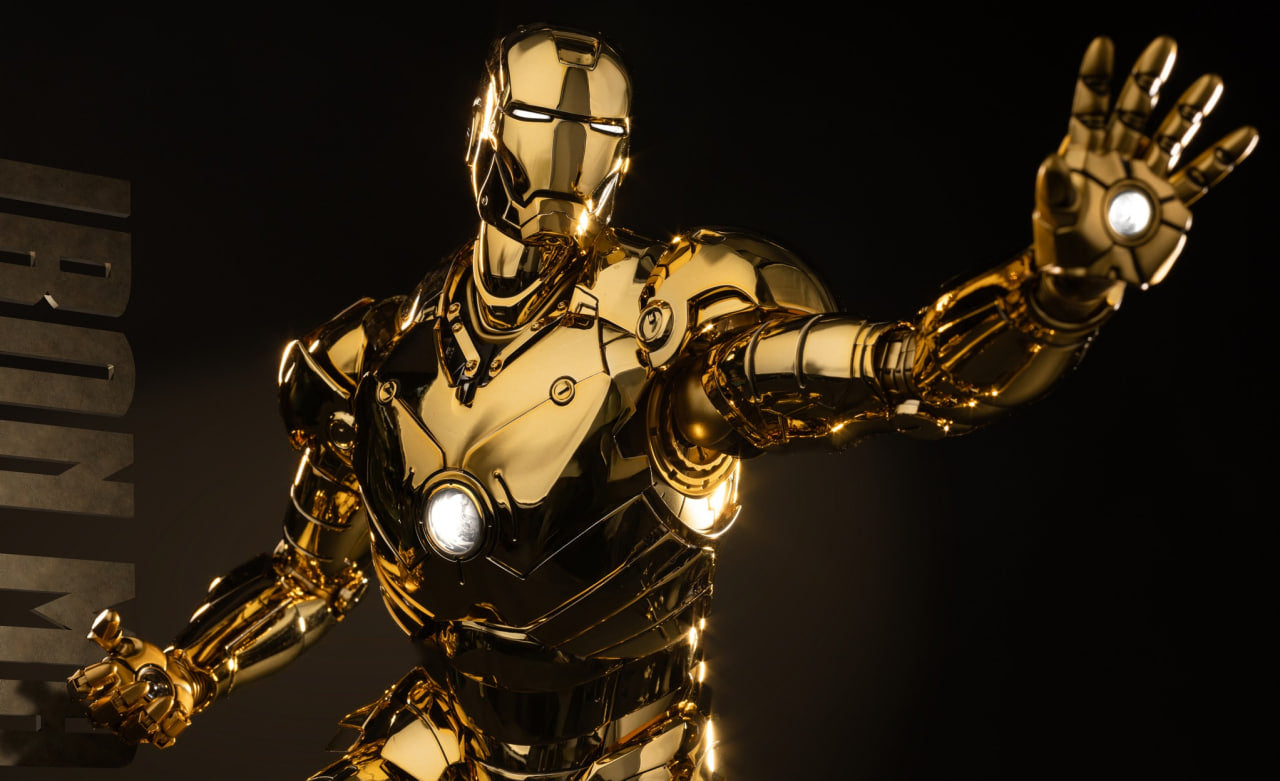 READY🔥Hot Toys MMS764D69 Iron Man Mark III (Golden Color Version) 1/6th scale Collectible Figure