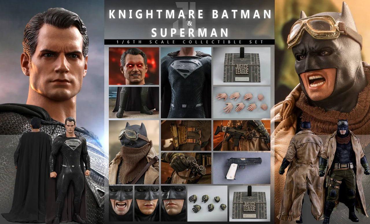 🔥Hot Toys TMS038 Zack Snyder's Justice League Knightmare Batman Superman