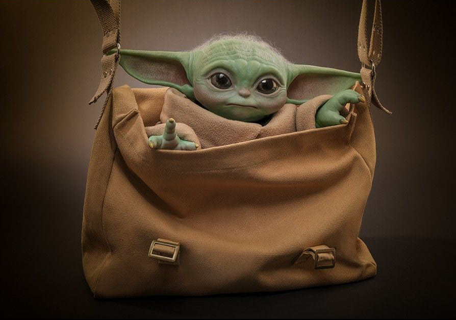 READY🔥Hot Toys LMS015 Star Wars: The Mandalorian Grogu Life-Size Collectible Figure