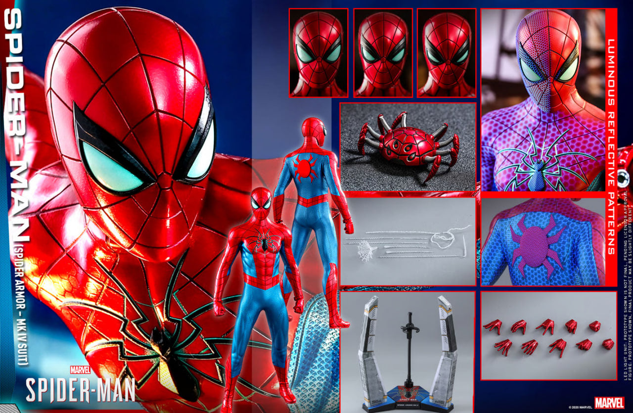 READY🔥Hot Toys VGM43 MARVEL'S SPIDER-MAN (SPIDER ARMOR - MK IV SUIT)