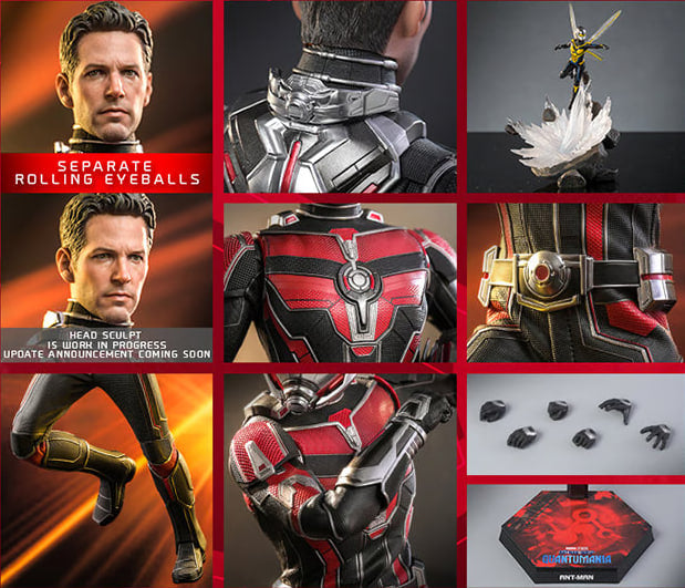 READY🔥Hot Toys MMS690 Marvel Antman and the Wasp Quantumania Antman 1/6 Scale Collectible Figure