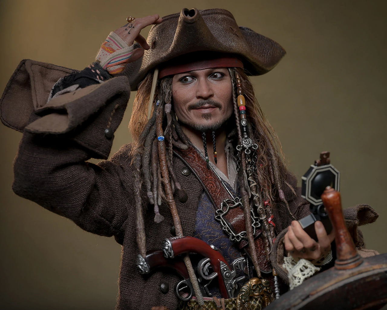 READY🔥Hot Toys DX38 PIRATES OF THE CARIBBEAN 1/6 JACK SPARROW DELUXE Version