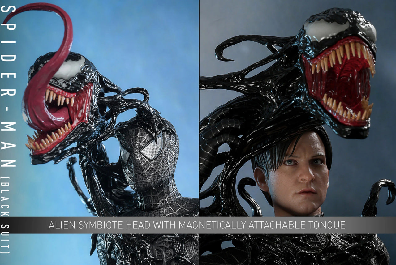 READY🔥Hot Toys MMS727B Spider-Man 3 Spiderman (Black Suit) Special Edition 1/6th Scale Collectible Figure
