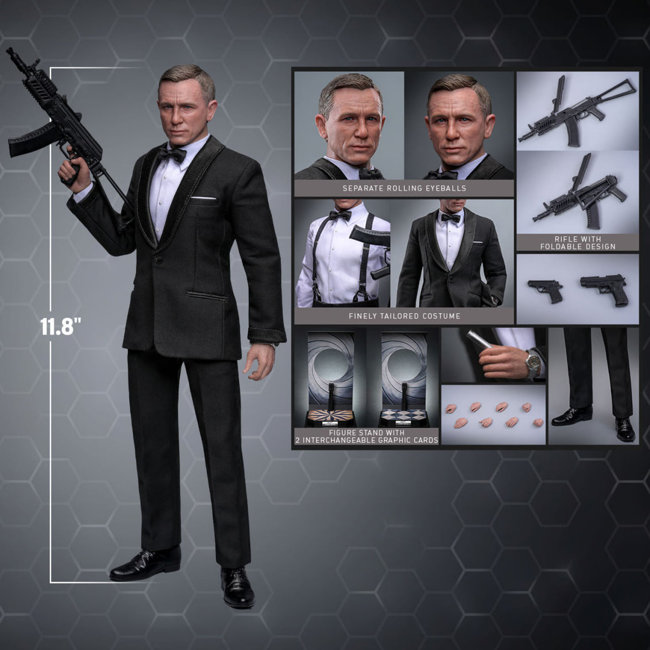Preorder🔥Hot Toys MMS803 No Time To Die 1/6th Scale James Bond Collectible Figure