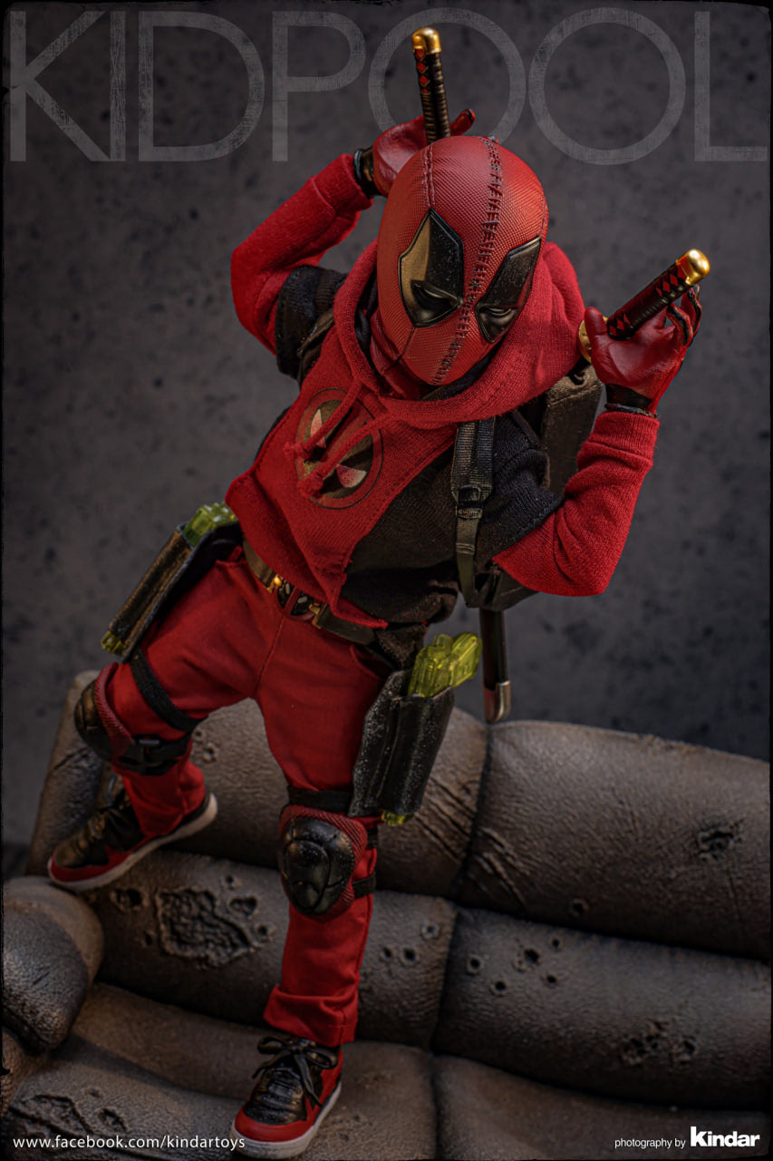 READY🔥Hot Toys MMS763 Deadpool and Wolverine Kidpool 1/6 Scale Collectible Figure