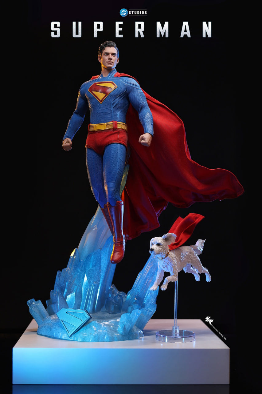 🔥Hot Toys MMS812 Superman 1/6th Scale Superman & Krypto Collectible Set