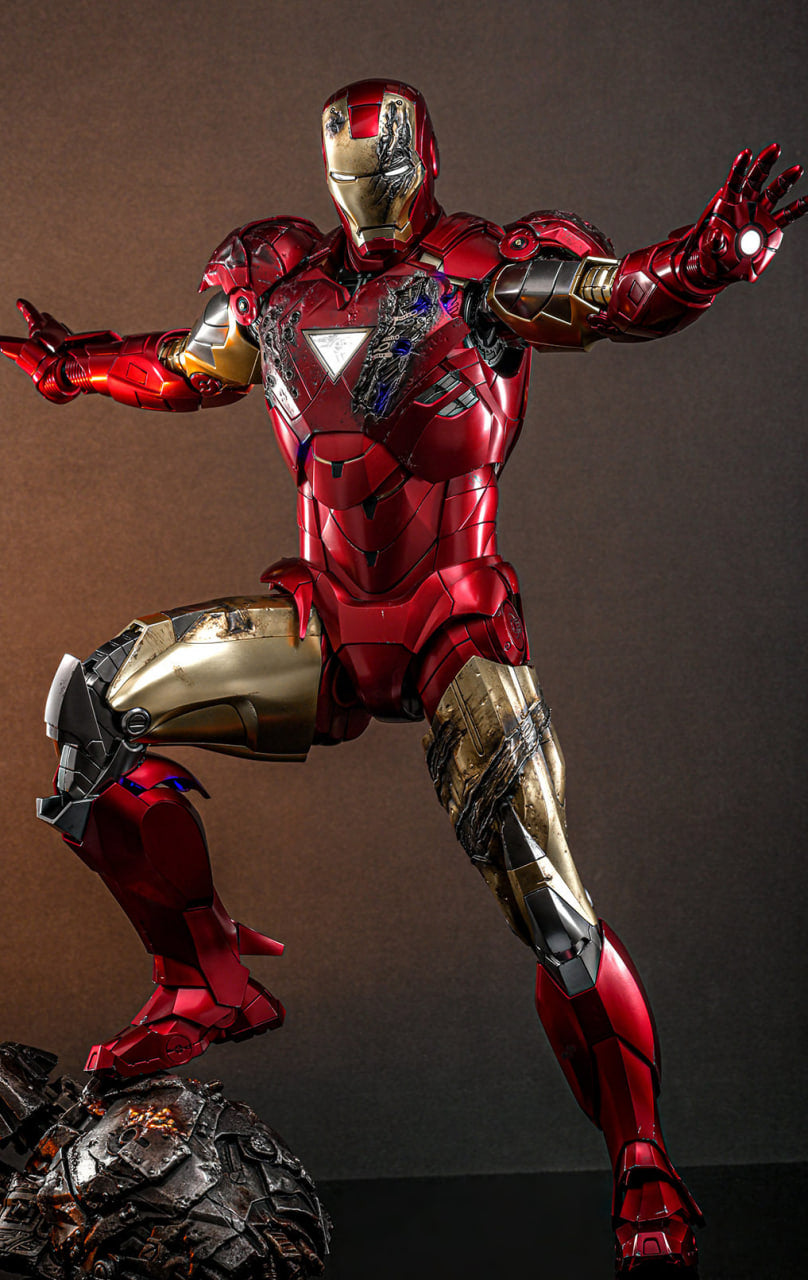 READY🔥Hot Toys QS025 Iron Man 2 Iron Man Mark VI 1/4 Quarter Scale Collectible Figure