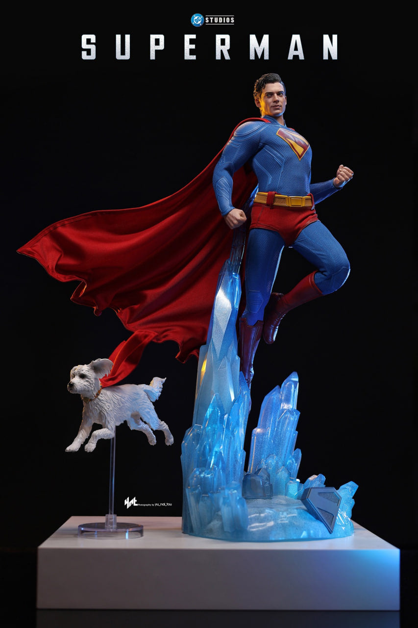 🔥Hot Toys MMS812 Superman 1/6th Scale Superman & Krypto Collectible Set