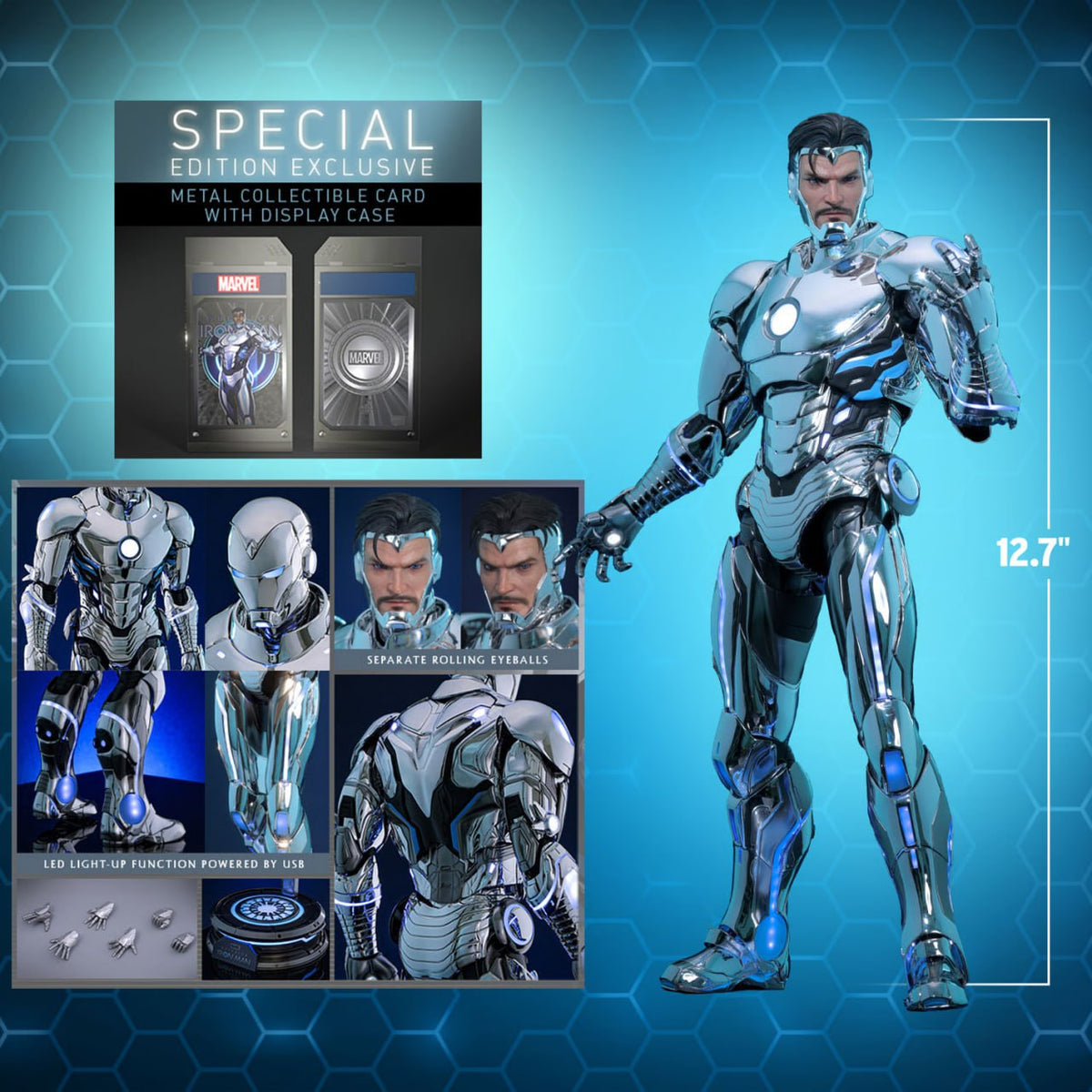 READY🔥Hot Toys CMS026D73B Marvel Comics 1/6th scale Superior Iron Man Collectible Figure Special Edition