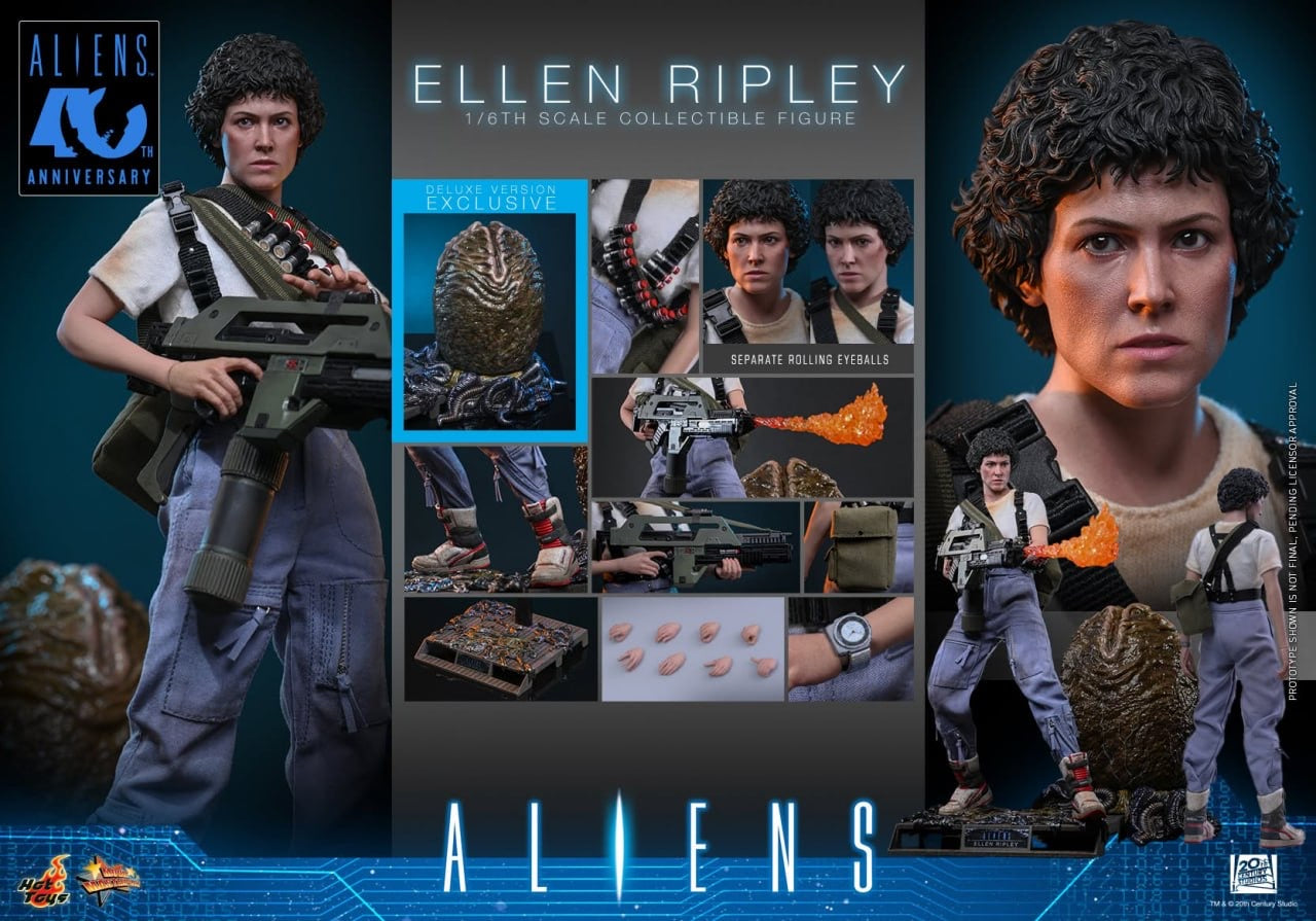 Preorder🔥Hot Toys MMS895 Aliens Ellen Ripley (Deluxe Version) 1/6th scale Collectible Figure