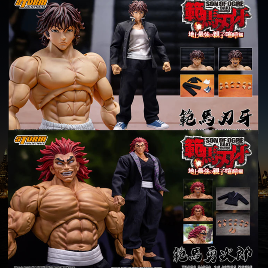 [Set of 2]READY🔥Storm Collectibles KIBK08 & KIBK07 Son of Orge Baki Hanma 1/6 BAKI HANMA & YUJIRO HANMA [範馬刃牙 & 範馬勇次郎]