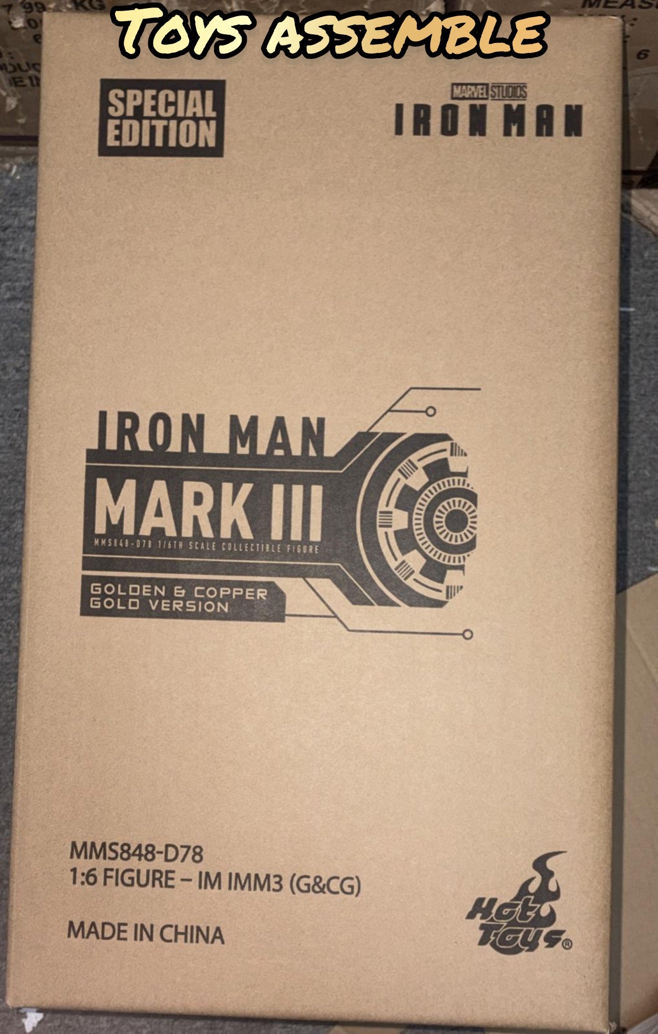 READY🔥Hot Toys MMS848d78 Iron Man Mark III (Golden & Copper Gold Version) Special Edition [Hot Toys Exclusive]