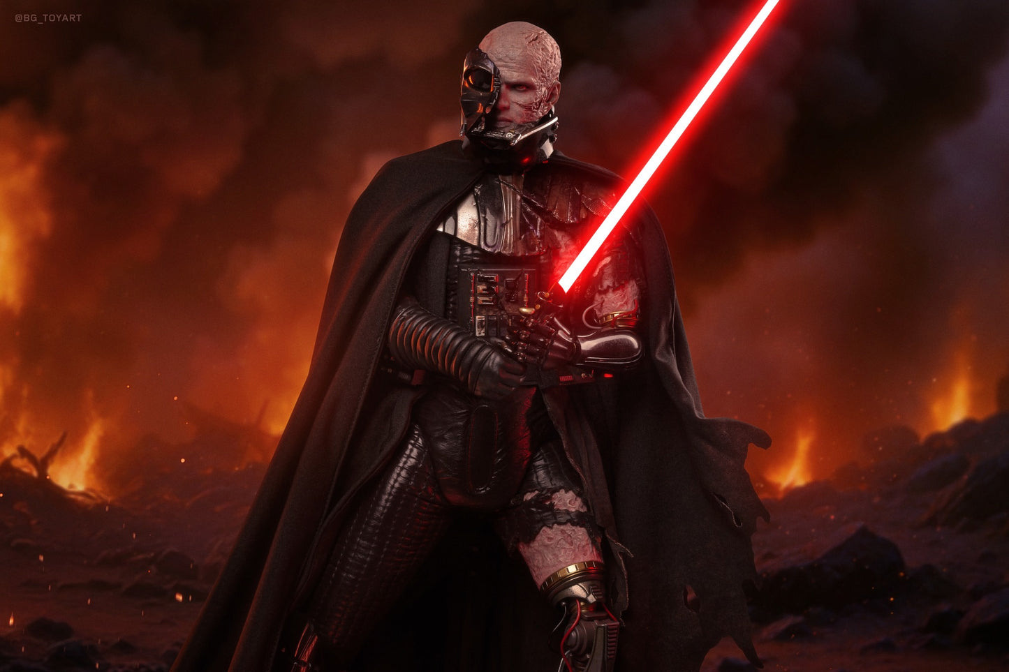 READY🔥DX45 DX45B STAR WARS DARTH VADER (BATTLE DAMAGED) (DELUXE VERSION) Special Edition 1/6TH SCALE COLLECTIBLE FIGURE