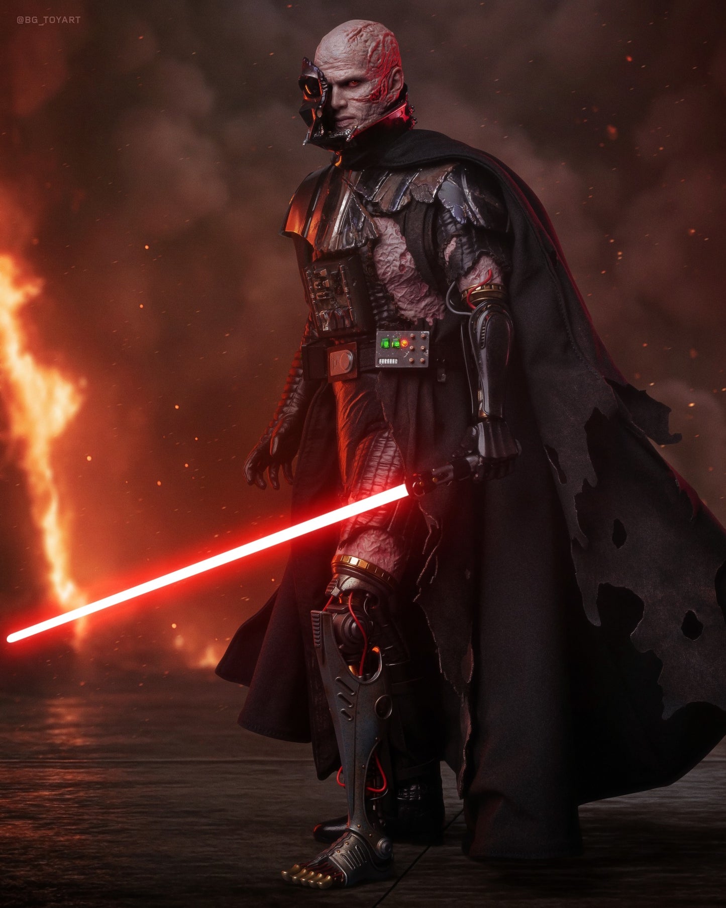 READY🔥DX45 DX45B STAR WARS DARTH VADER (BATTLE DAMAGED) (DELUXE VERSION) Special Edition 1/6TH SCALE COLLECTIBLE FIGURE