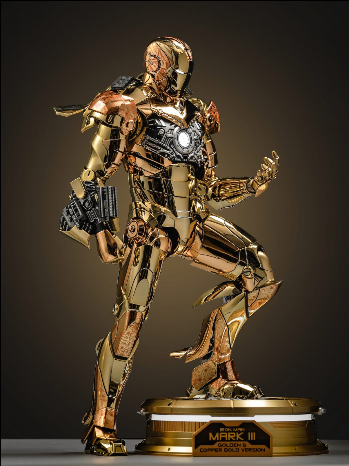 READY🔥Hot Toys MMS848d78 Iron Man Mark III (Golden & Copper Gold Version) Special Edition [Hot Toys Exclusive]