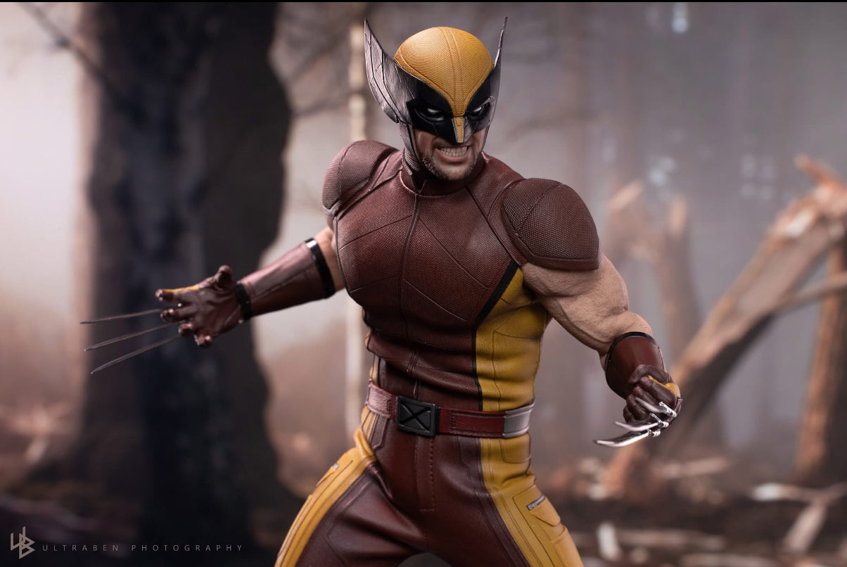 READY🔥Hot Toys MMS831 Deadpool & Wolverine 1/6th scale Wolverine (Classic Brown and Tan) Collectible Figure [Hot Toys Exclusive]