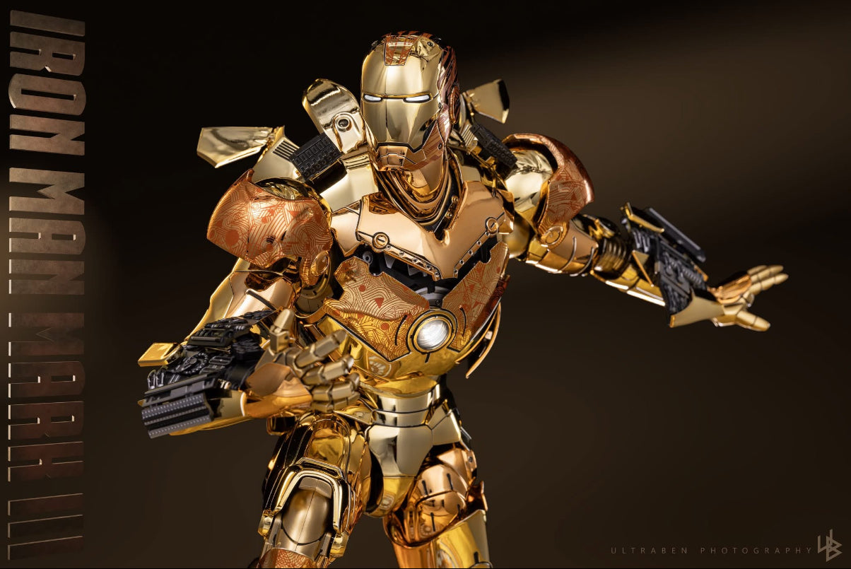 READY🔥Hot Toys MMS848d78 Iron Man Mark III (Golden & Copper Gold Version) Special Edition [Hot Toys Exclusive]