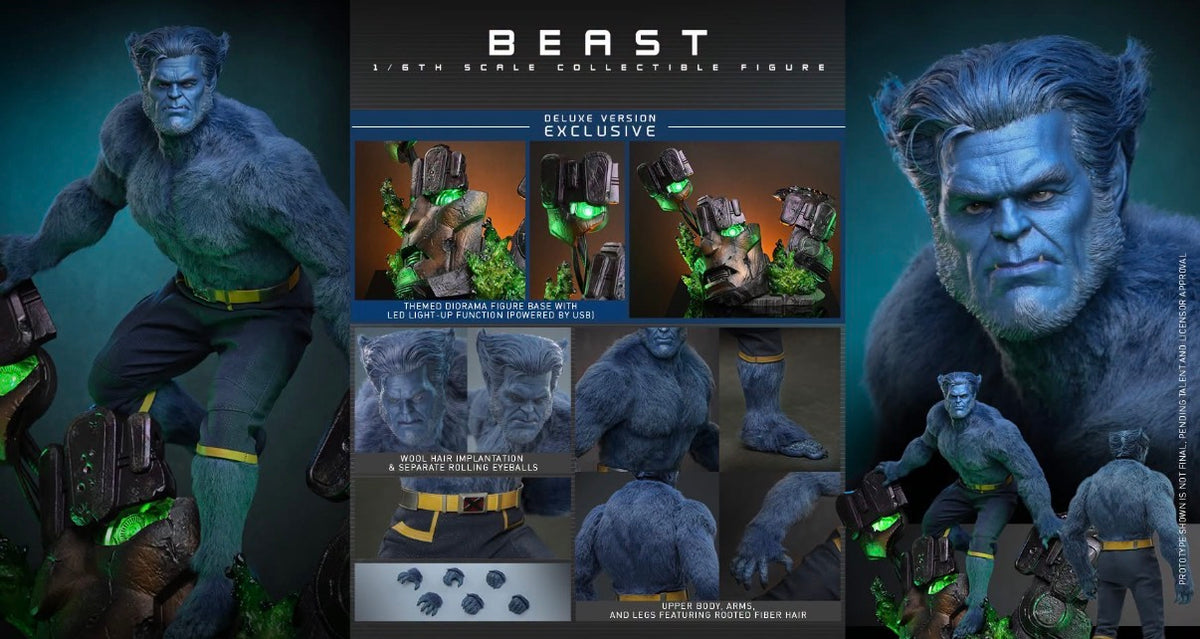 Preorder🔥Hot Toys MMS921 Avengers: Doomsday 1/6th scale Beast Collectible Figure (Deluxe Version)