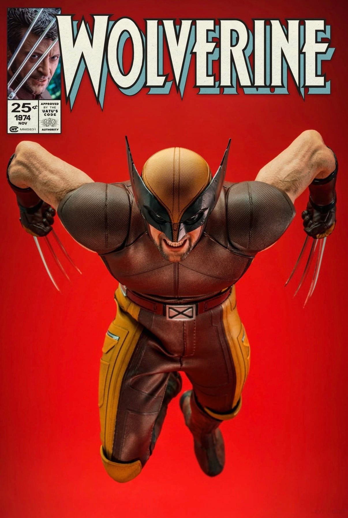 READY🔥Hot Toys MMS831 Deadpool & Wolverine 1/6th scale Wolverine (Classic Brown and Tan) Collectible Figure [Hot Toys Exclusive]