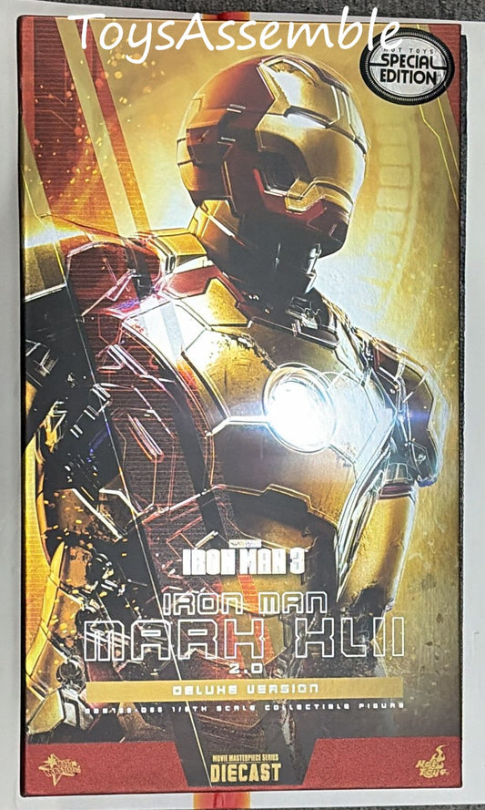 No Brown Shipper Box🔥Hot Toys MMS759D66B Marvel Ironman 3 Ironman Mark 42 (2.0) 1/6 Scale Collectible Figure (Deluxe Version) Special Edition