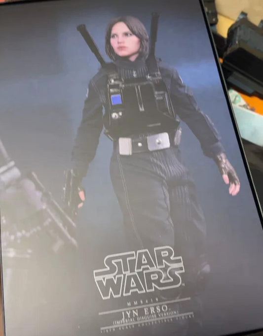 Pre Owned🔥Hot Toys MMS419 ROGUE ONE A STAR WARS STORY 1/6 JYN ERSO (IMPERIAL DISGUISE VER)