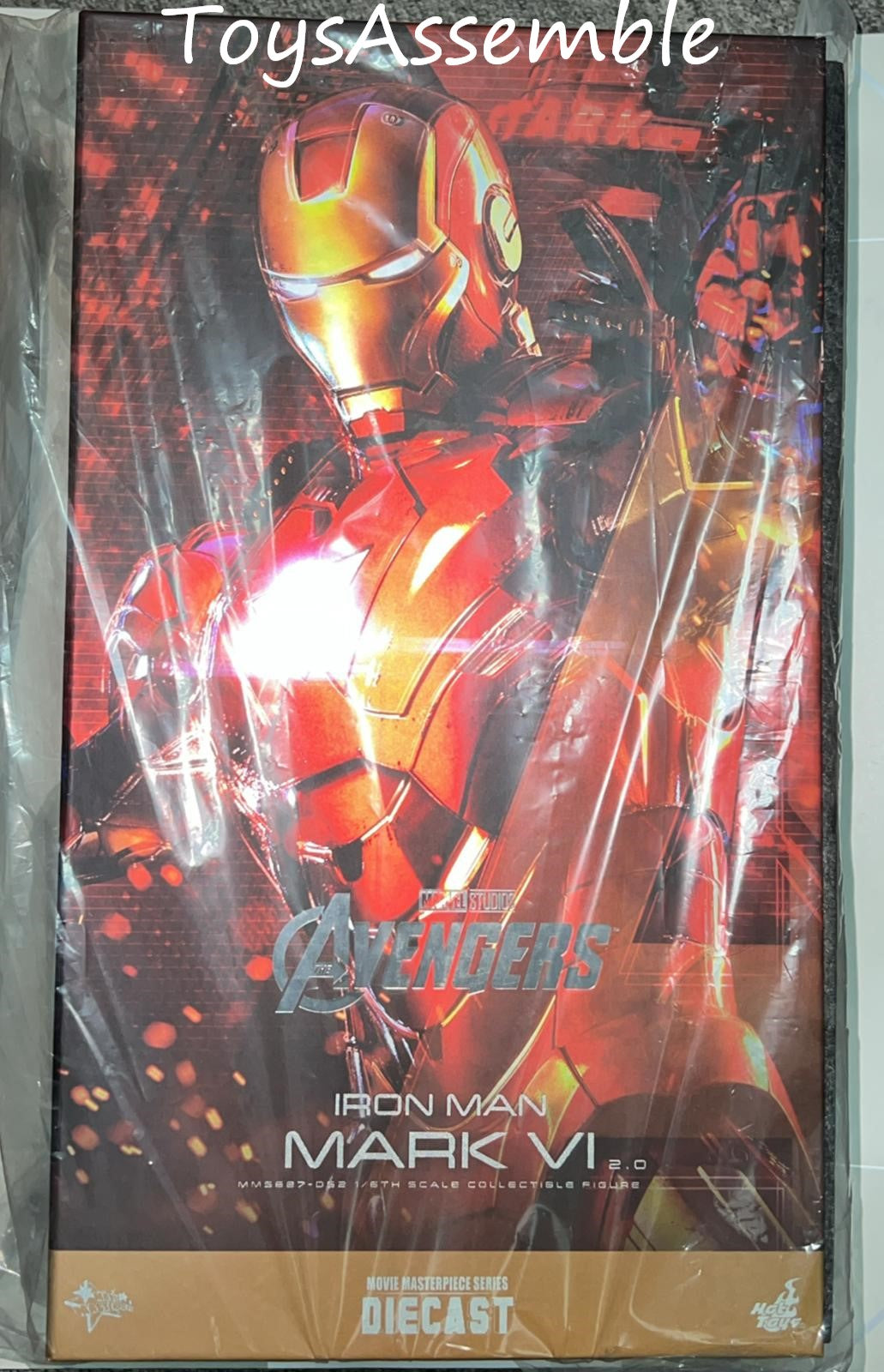 🔥Hot Toys MMS687D52 The Avengers Iron Man Mark VI (2.0) 1:6 Scale Collectible Figure