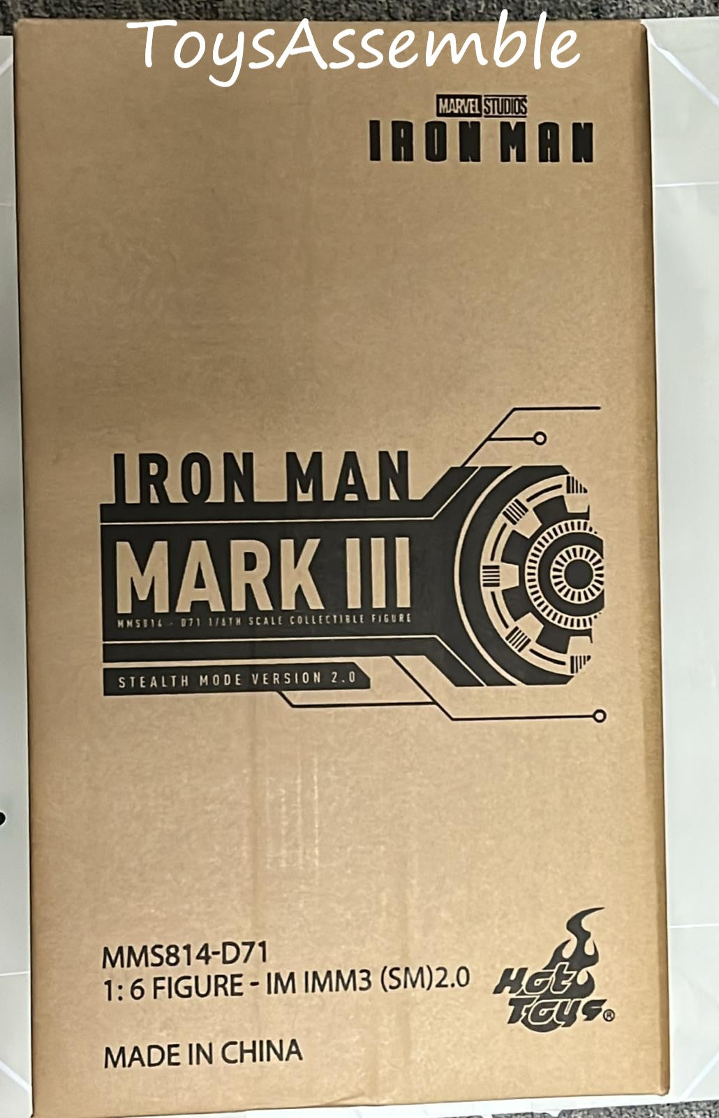 READY🔥Hot Toys MMS814D71 Iron Man 1/6th scale Iron Man Mark III (Stealth Mode Version) 2.0 Collectible Figure [Hot Toys Exclusive]