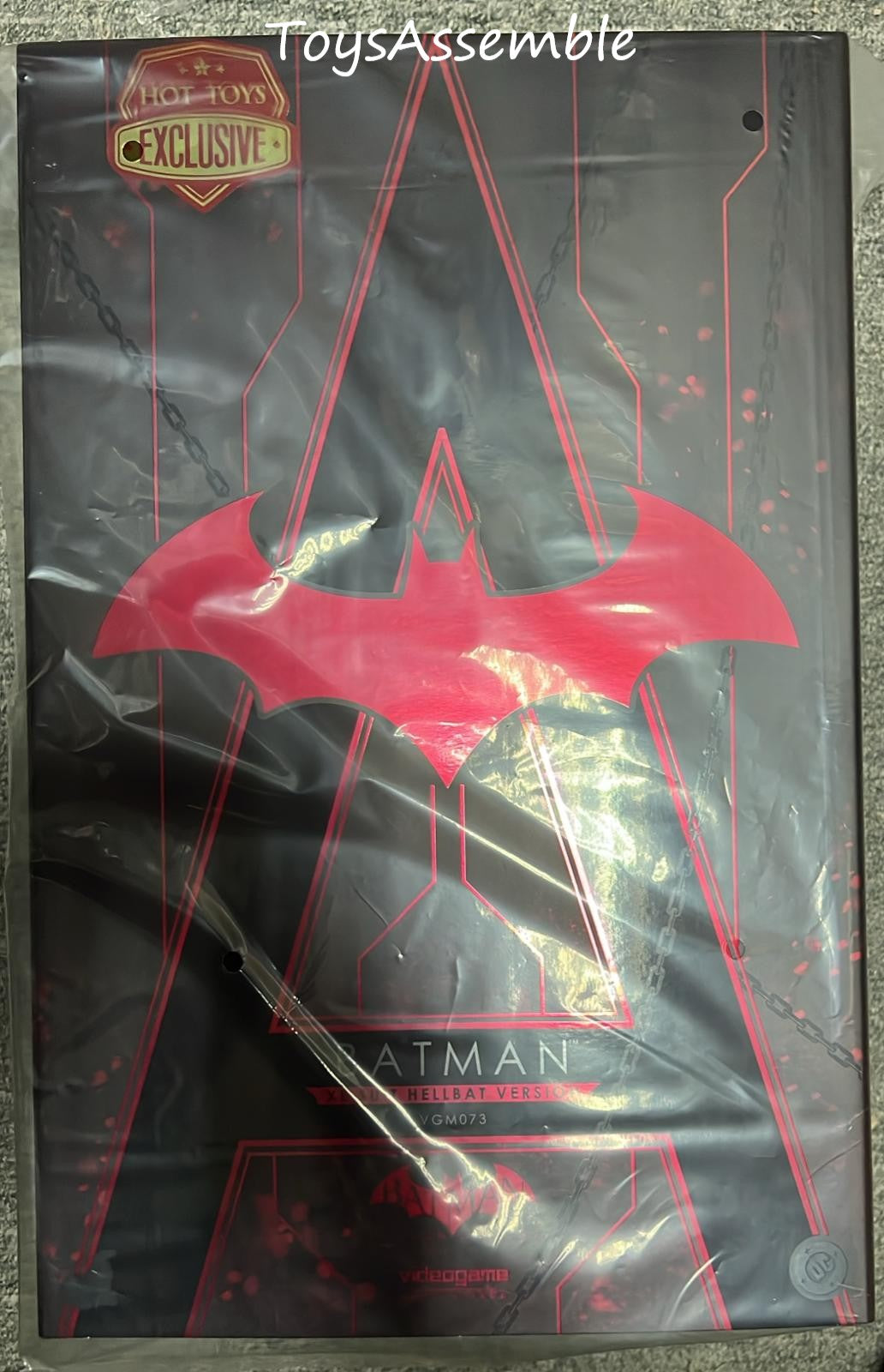 READY🔥Hot Toys VGM73 Batman: Arkham Origins 1/6th scale Batman (XE Suit Hellbat Version) Collectible Figure [Hot Toys Exclusive]