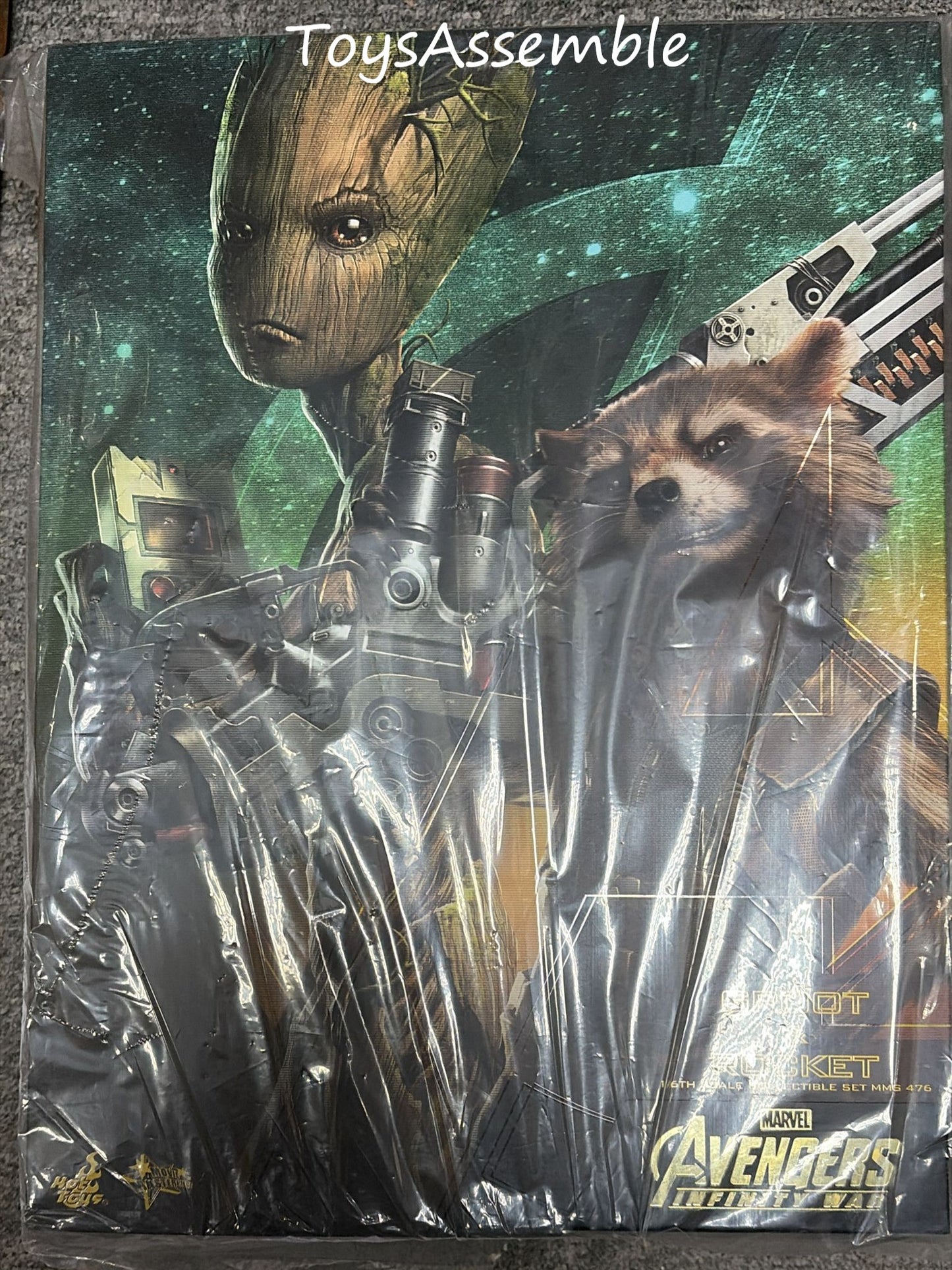 READY🔥Hot Toys MMS476 AVENGERS: INFINITY WAR 1/6 GROOT & ROCKET